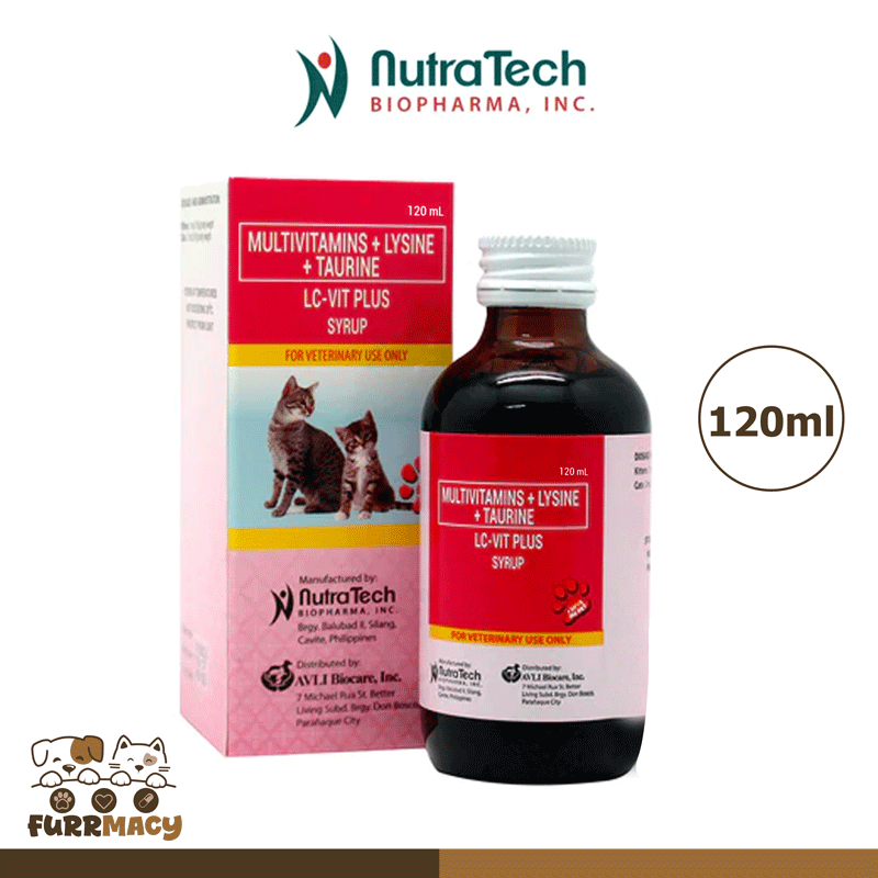 Lc-Vit Plus Syrup Multiviamins + Lysine + Taurine 120ml