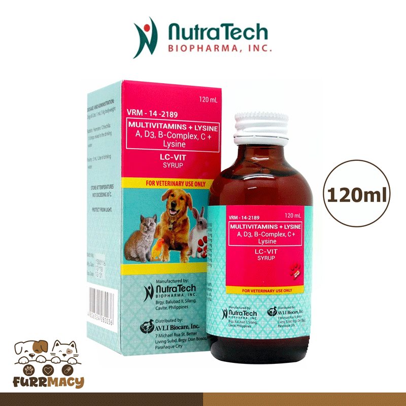 LC-VIT Syrup Multivitamins + Lysine 120ml