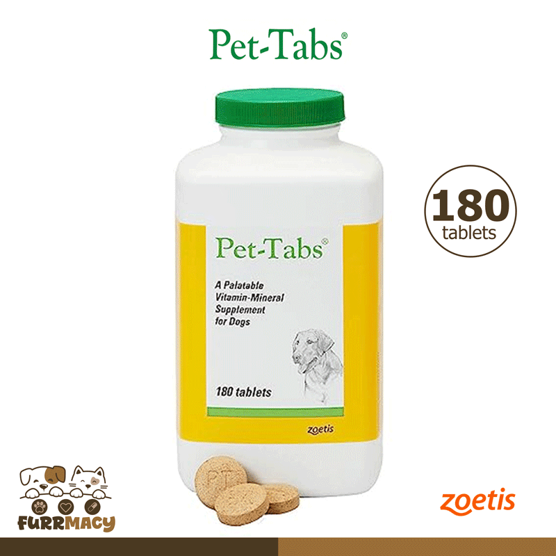Zoetis Pet-Tabs Multi-Vitamins for Dogs 180 tablets