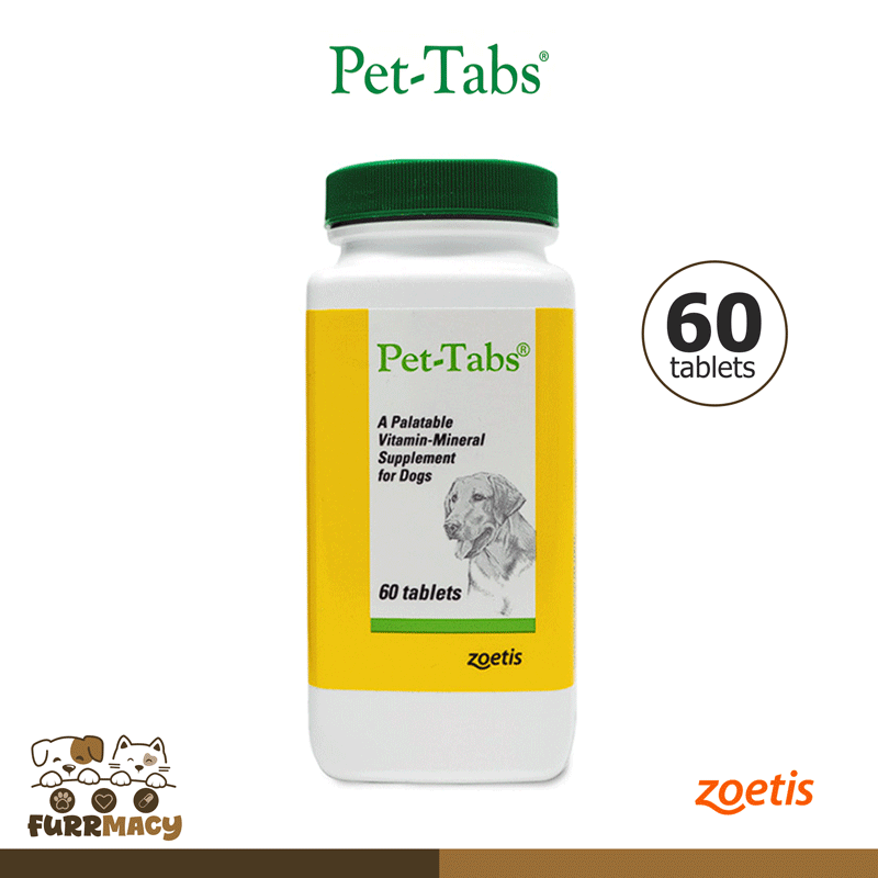 Zoetis Pet-Tabs Multi-Vitamins for Dogs 60 tablets